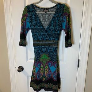 Paisley boutique dress- Size S